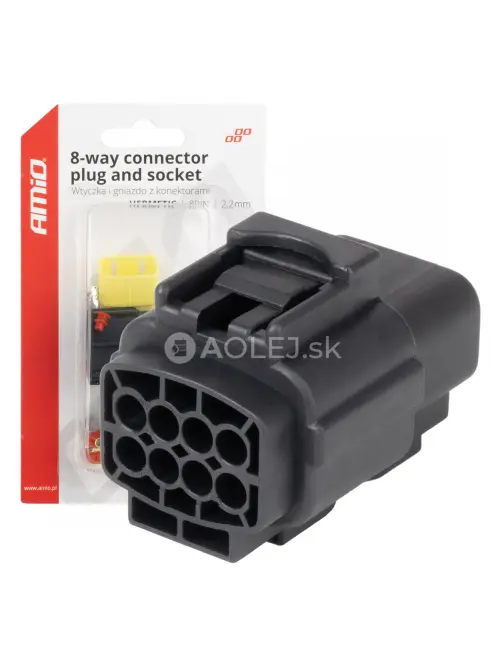 Sada elektrick&yacute;ch konektorov vodotesn&yacute;ch 8 PIN 2,2 mm AMiO-04350