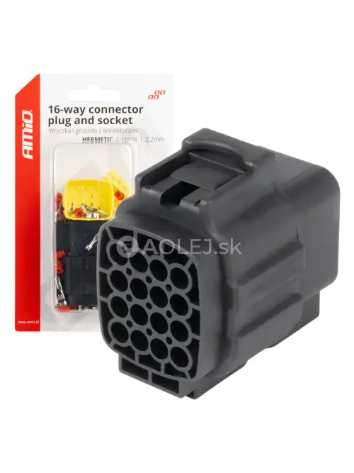 Sada elektrick&yacute;ch konektorov vodotesn&yacute;ch 16 PIN 2,2 mm AMiO-04353