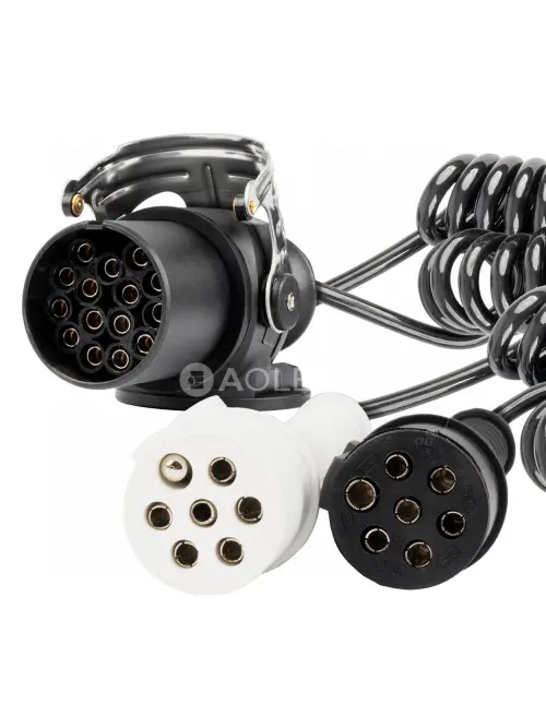 Špirálový kábel TIR 2x 7 PIN 15 PIN typ N/S 5m 24V AMiO-04381