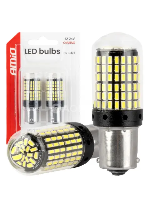 LED žiarovky CANBUS BA15S P21W R10W R5W AMiO