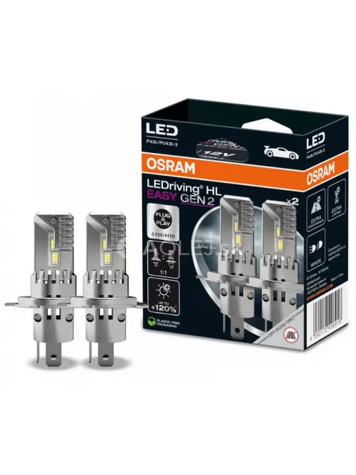 Osram H4/H19 +120% LEDriving HL Easy GEN2 2ks