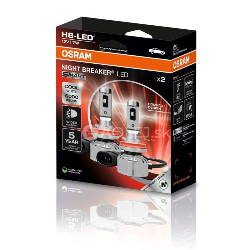 Osram H8 +330% LED Smart Night Breaker 2ks