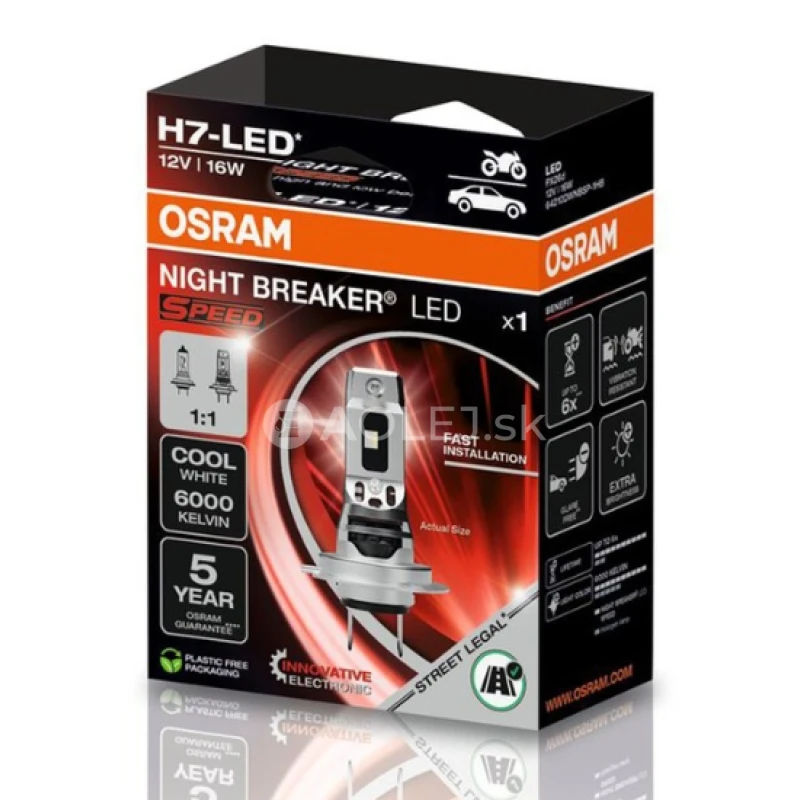 Osram H7 +330% Night Breaker LED Speed 6000K 1ks