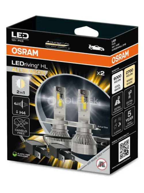 Osram H4 12V 44W LEDriving HL AllSeason 2ks