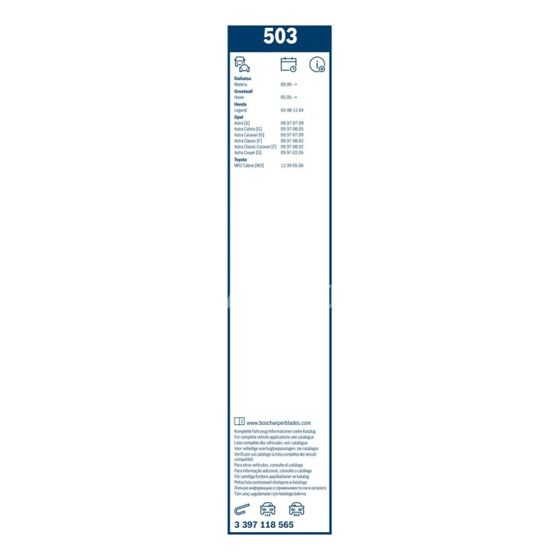 Sada stieračov Bosch Twin 503 500+475mm 3397118565