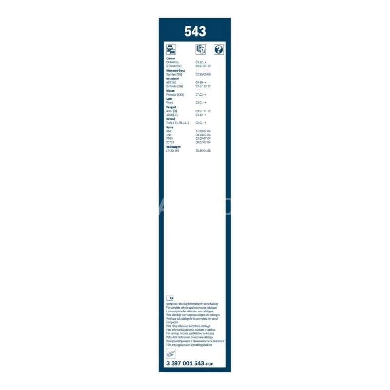 Sada stieračov Bosch Twin 543 600+530mm 3397001543