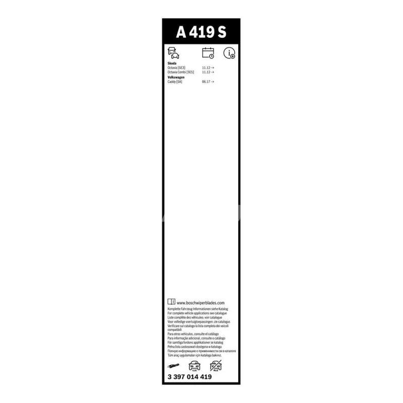 Sada stieračov Bosch Aerotwin A419S 600+450mm 3397014419