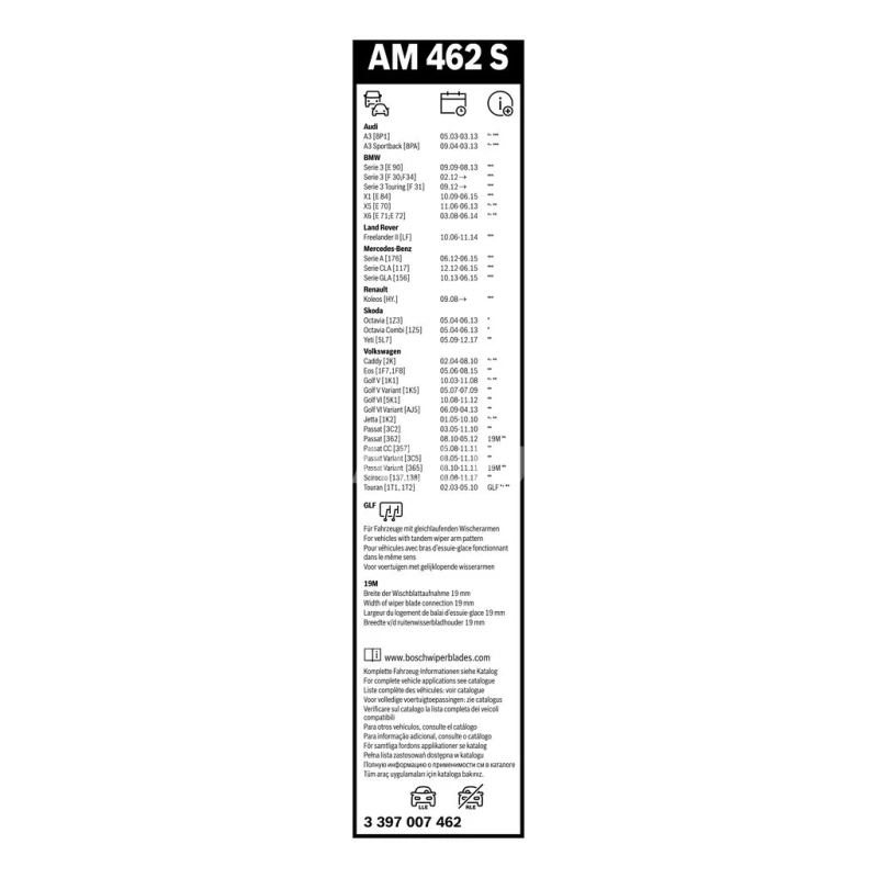 Sada stieračov Bosch Aerotwin AM462S 600+475mm 3397007462