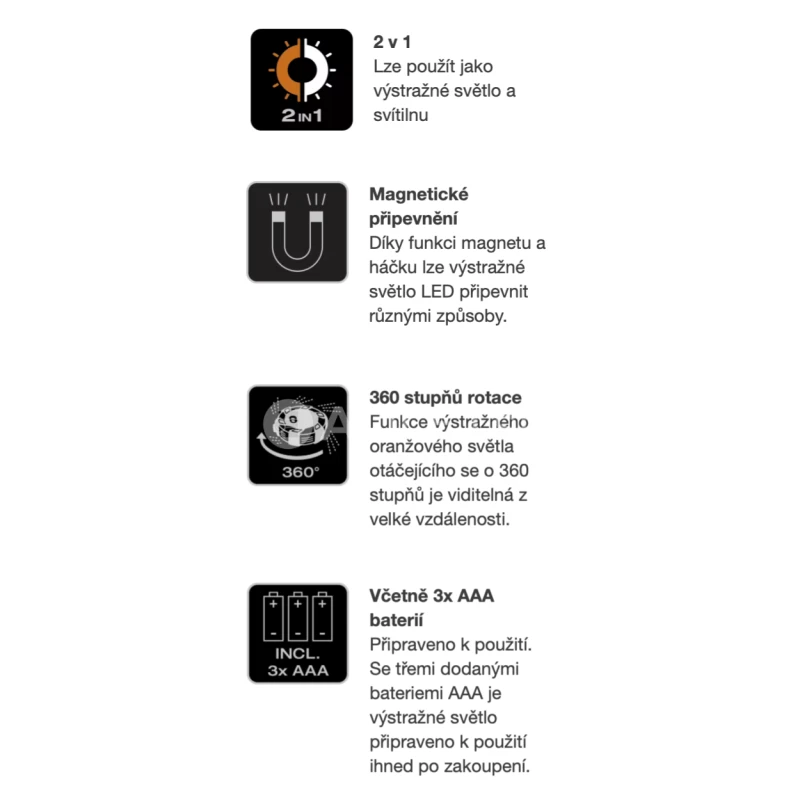 Osram V&yacute;stražn&eacute; LED Svietidlo Road Flare oranžov&eacute;