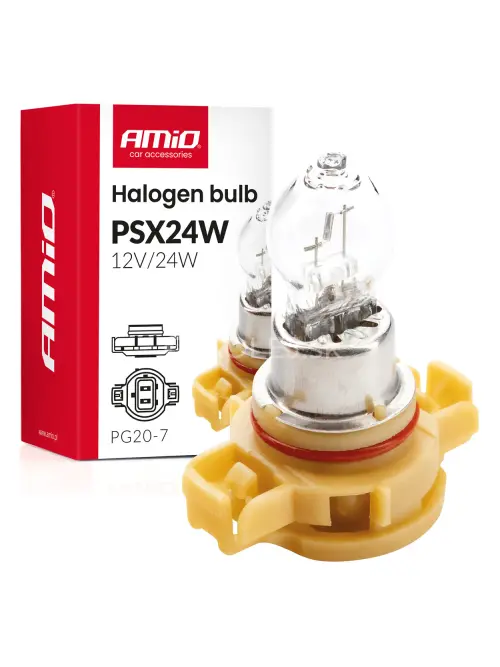 Halog&eacute;nov&aacute; žiarovka PSX24W PG20-7 12V 24W AMiO-04411