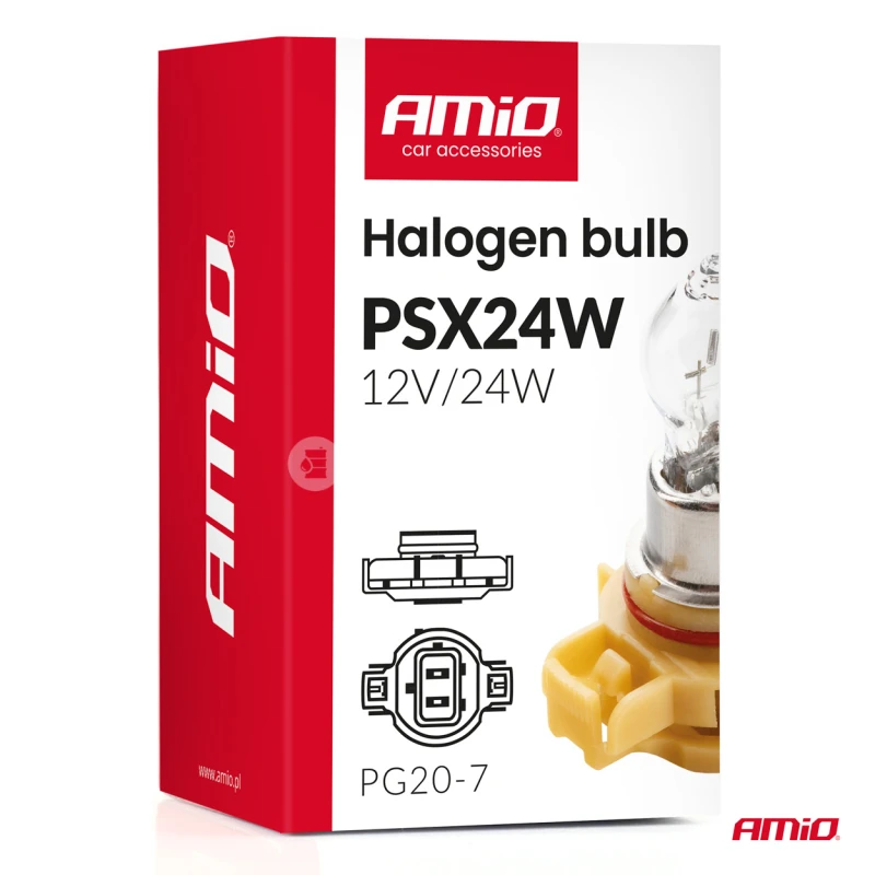 Halog&eacute;nov&aacute; žiarovka PSX24W PG20-7 12V 24W AMiO-04411