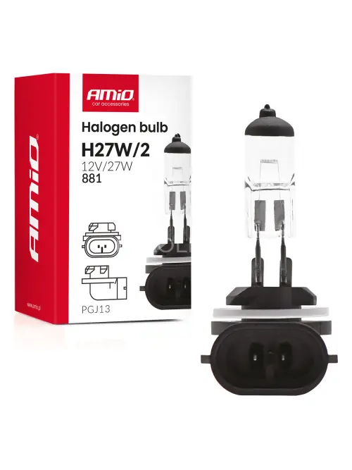 Halog&eacute;nov&aacute; žiarovka H27W/2 881 PGJ13 12V 27W AMiO-04413