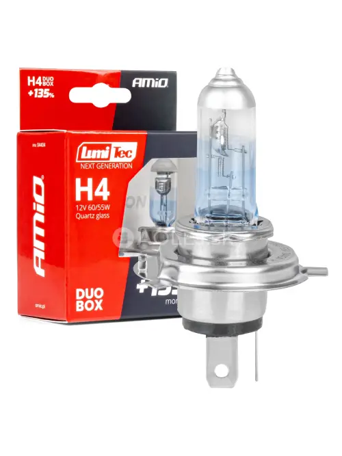 Halog&eacute;nov&eacute; žiarovky H4 12V 60/55W LumiTec NEXT GENERATION +135% DUO AMiO-04404
