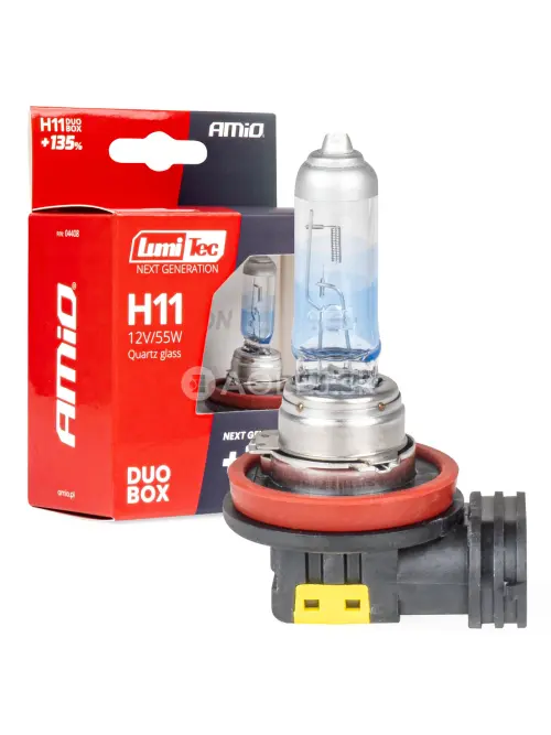 Halog&eacute;nov&eacute; žiarovky H11 12V 55W LumiTec NEXT GENERATION +135% DUO AMiO-04408