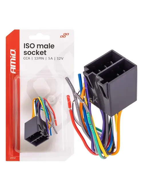 Integrovan&yacute; konektor samec ISO CCA 13PIN 5A 12V AMiO-04445