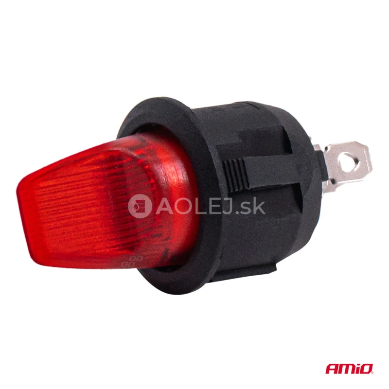 Prep&iacute;nač s červen&yacute;m podsvieten&iacute;m 20A 12V AMiO-04438