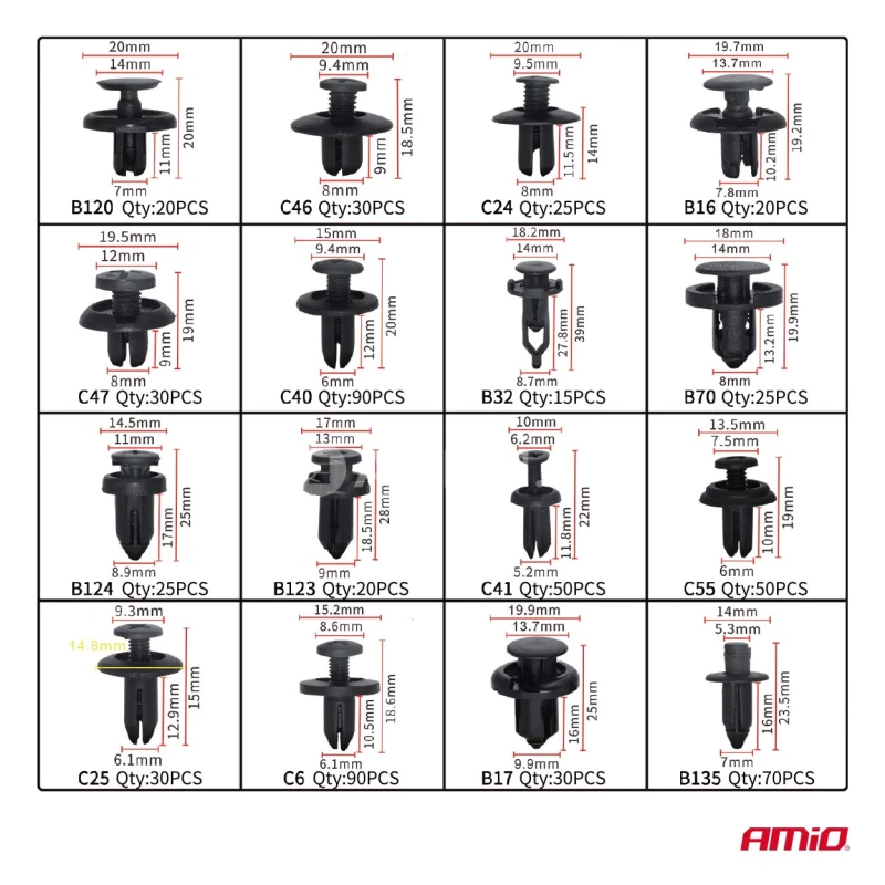 Sada svoriek a sťahov&aacute;kov 650 ks AMiO-04433