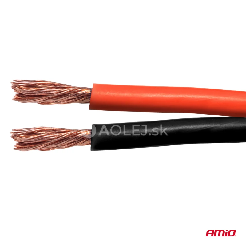 Vodič reproduktora dvojžilov&yacute; CCA 2x1mm2 100m 5A AMiO-04458