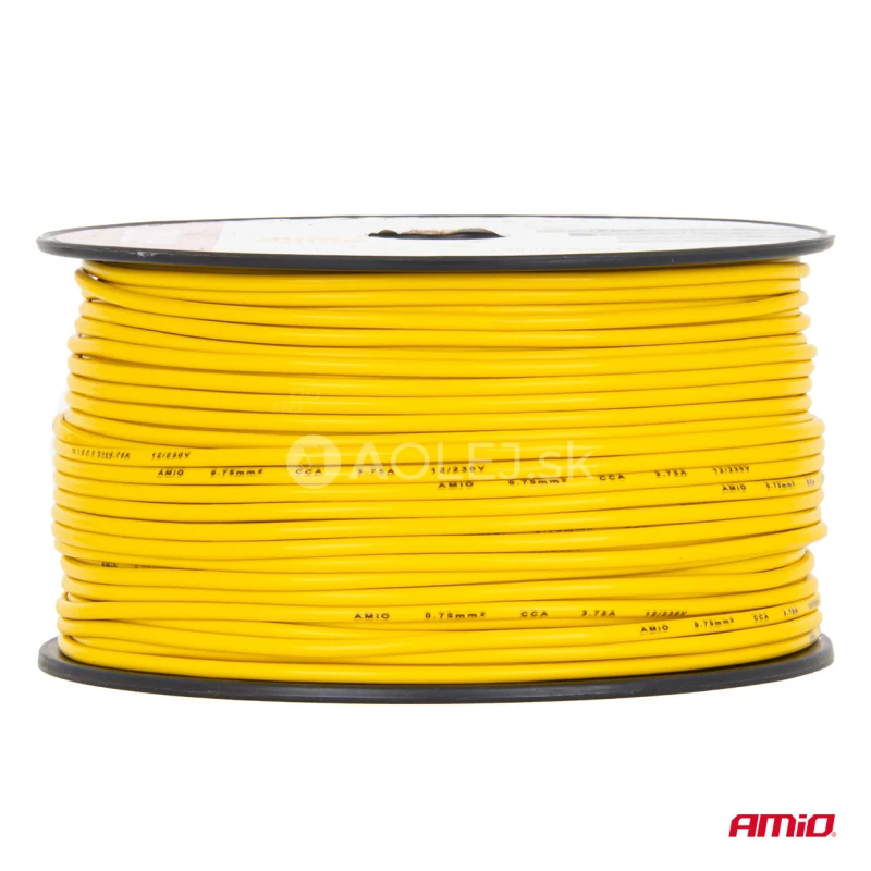 Vodič reproduktora jednožilov&yacute; CCA 1x0.75mm2 100m 3.75A 12/230V AMiO-04447