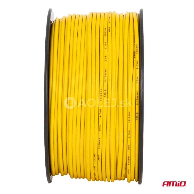 Vodič reproduktora jednožilov&yacute; CCA 1x0.75mm2 100m 3.75A 12/230V AMiO-04447