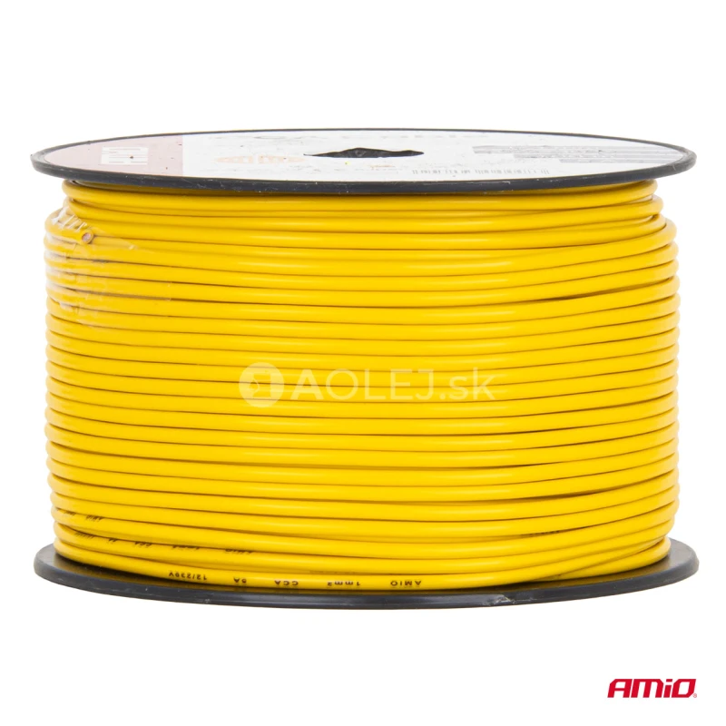 Vodič reproduktora jednožilov&yacute; CCA 1x1mm2 100m 5A 12/230V AMiO-04448