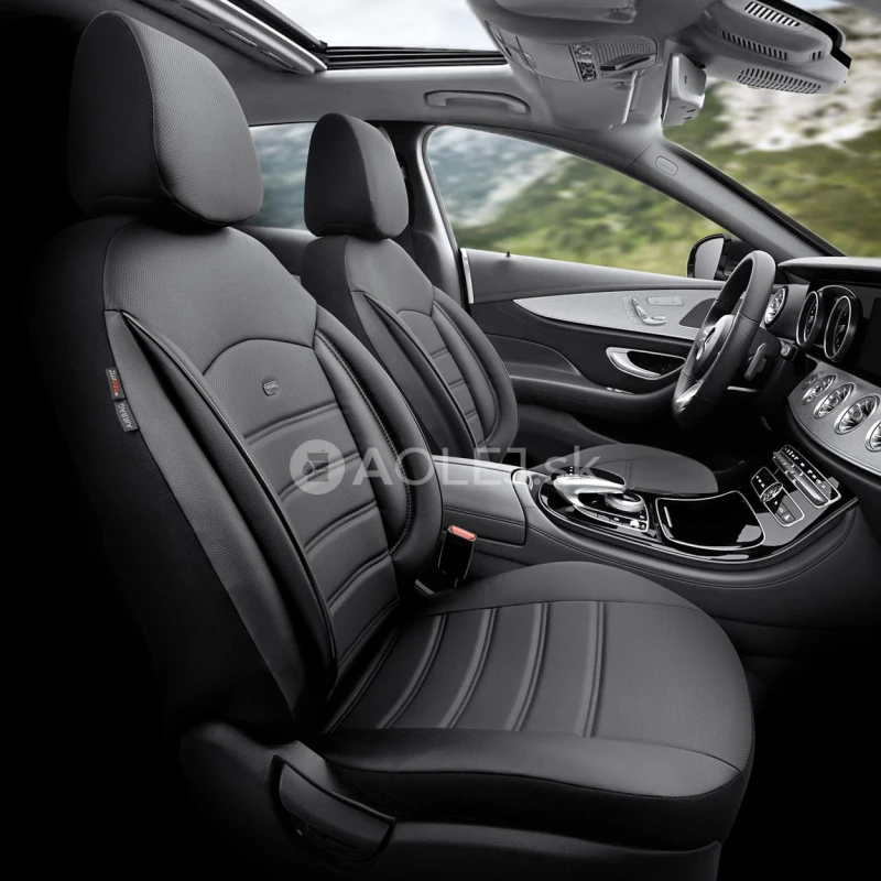 Sada autopoťahov OTOM INSPIRE 3501 BLACK ECO-LEATHER 3-ZIP