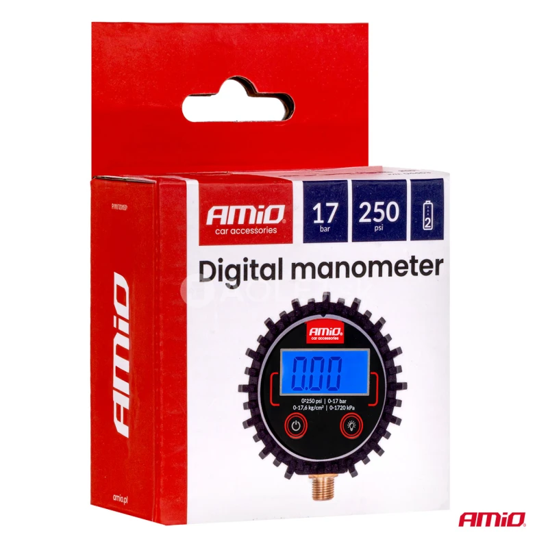 Pneumerač digit&aacute;lny 17 barov AMiO-04463