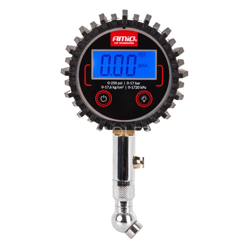Pneumerač digit&aacute;lny s otočnou hlavicou a resetovac&iacute;m ventilom 17 bar AMiO-04464