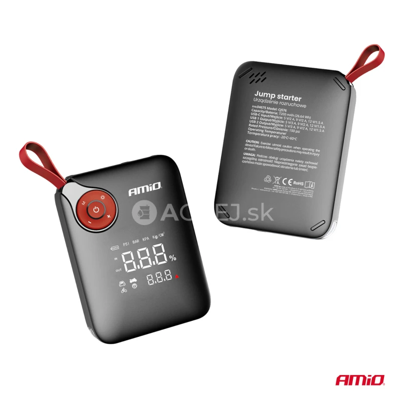 &Scaron;tartovacie zariadenie 4in1 12V 7,2Ah 600A PRO AMiO-04675
