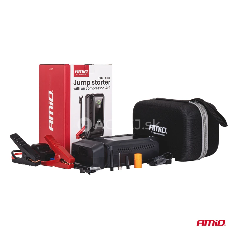 &Scaron;tartovacie zariadenie 4in1 12V 12Ah 1600A AMiO-04677