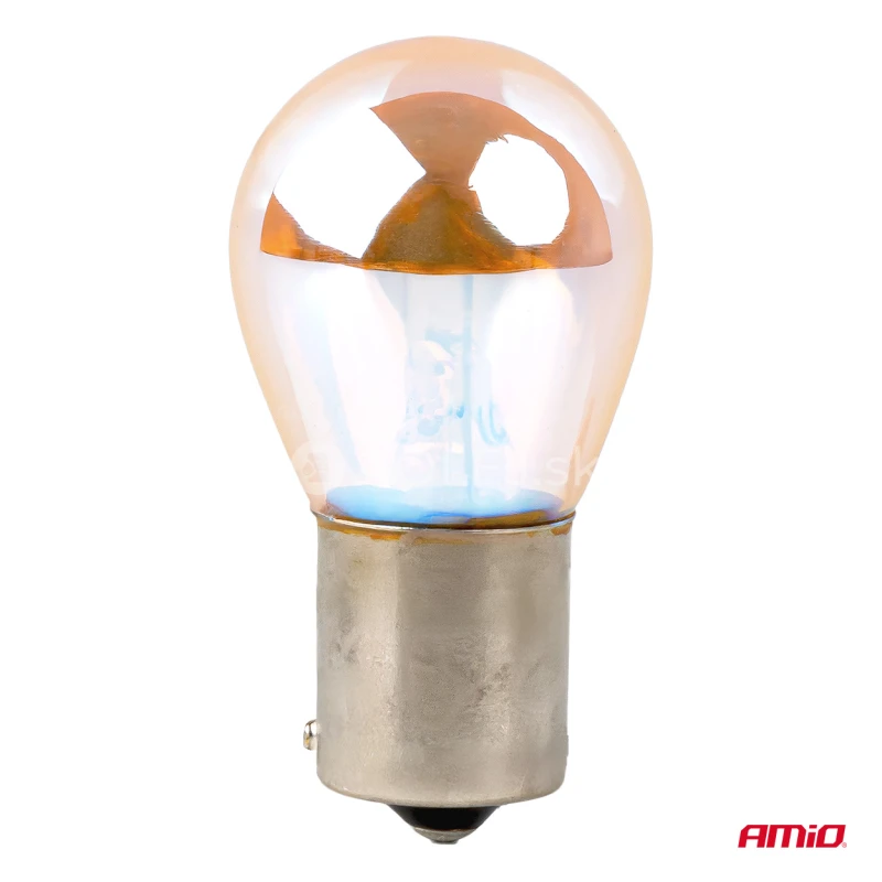 Halog&eacute;nov&eacute; žiarovky PY21W 12V21W BAU15S LumiTec AMBER CHROME 2ks AMiO-04627