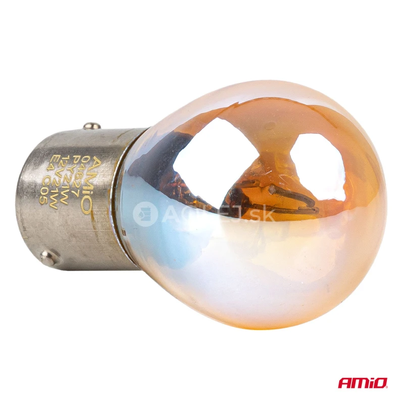 Halog&eacute;nov&eacute; žiarovky PY21W 12V21W BAU15S LumiTec AMBER CHROME 2ks AMiO-04627