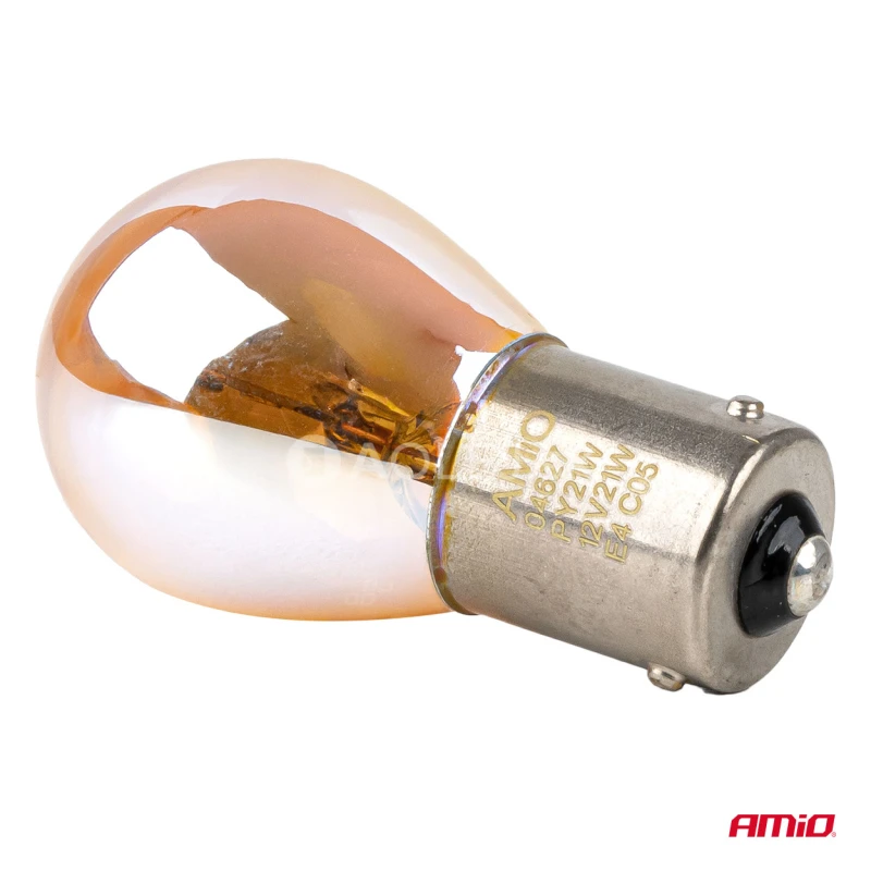 Halog&eacute;nov&eacute; žiarovky PY21W 12V21W BAU15S LumiTec AMBER CHROME 2ks AMiO-04627