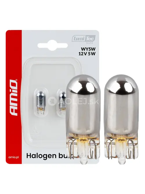 Halog&eacute;nov&eacute; žiarovky WY5W 12V5W LumiTec CHROME 2ks AMiO-04628