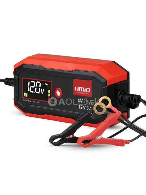 Nab&iacute;jačka digit&aacute;lna AGM GEL STD LiFePo4 MAX 5A 6/12V PRO AMiO-04527