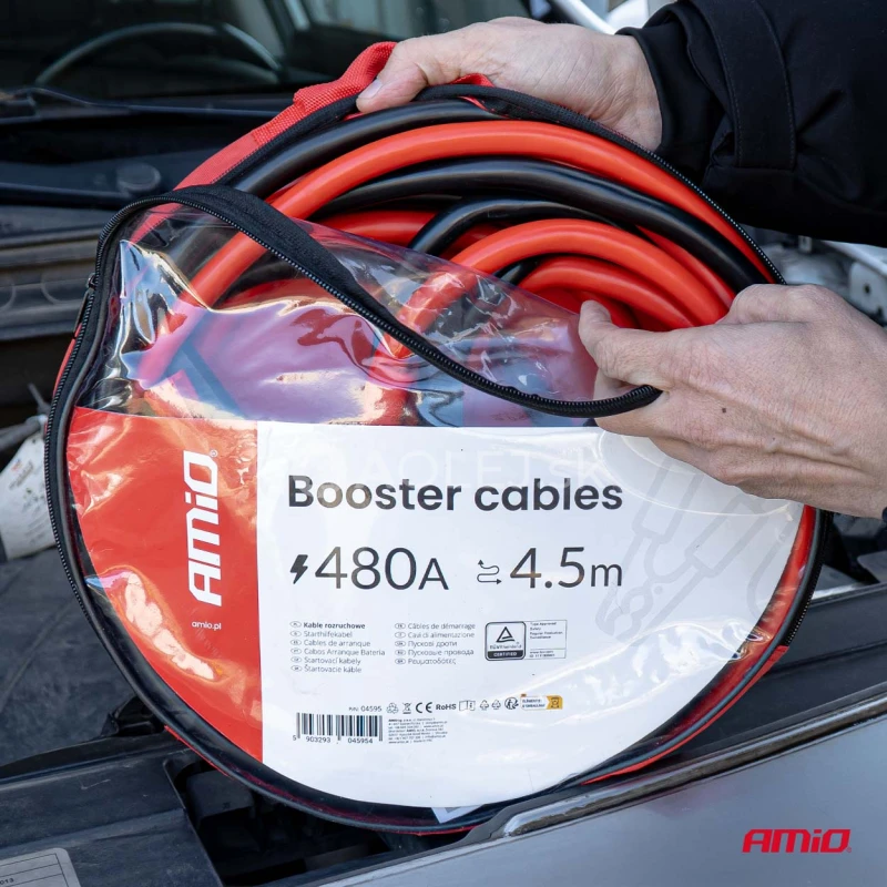 &Scaron;tartovacie k&aacute;ble 480A 4.5m T&Uuml;V AMiO-04595