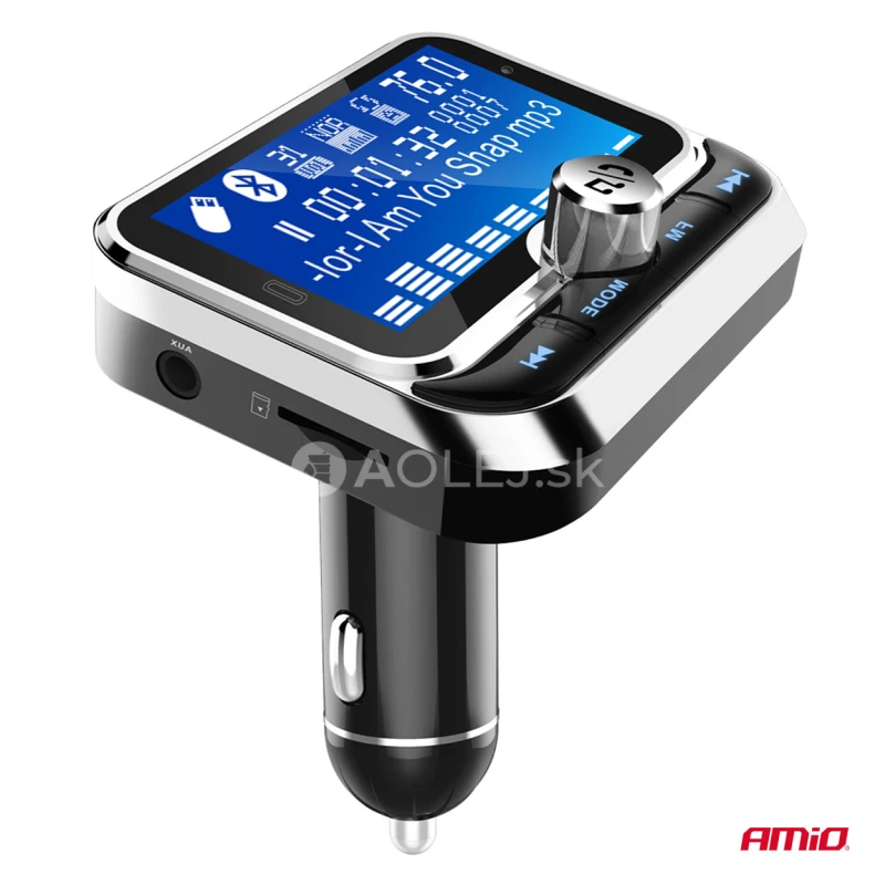 FM transmitter 2&times;USB-A 12/24V AMiO-04657