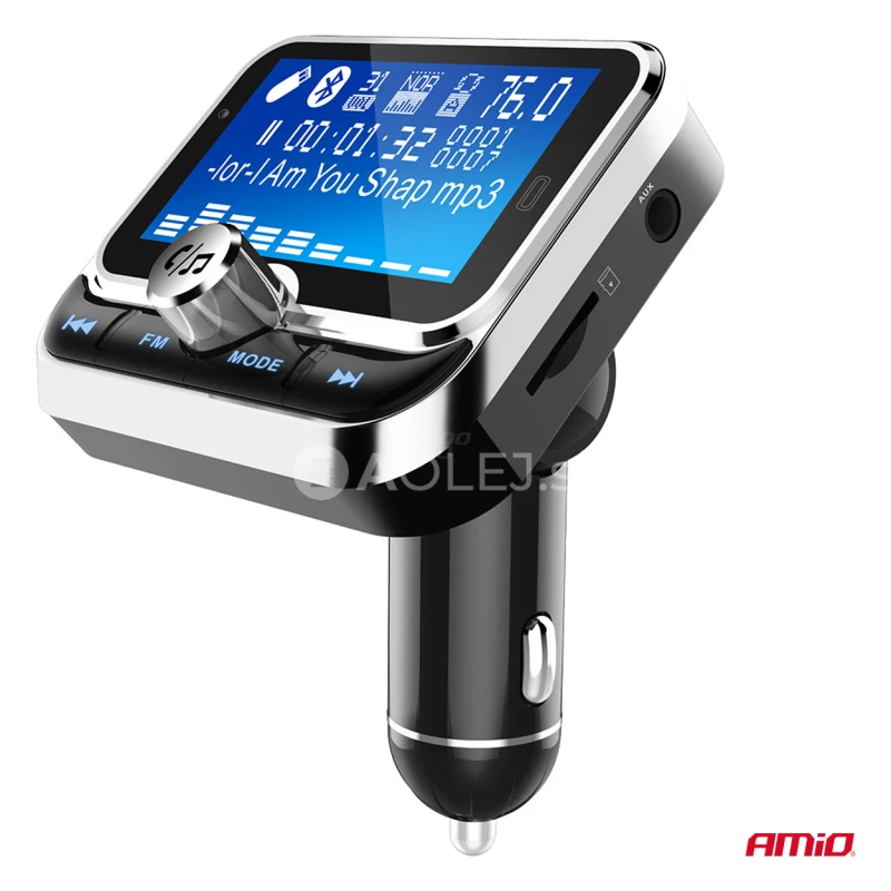 FM transmitter 2&times;USB-A 12/24V AMiO-04657