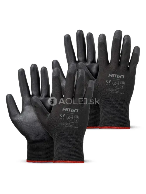 Ochrann&eacute; rukavice polyuret&aacute;nov&eacute;, veľkosť 8 (2 p&aacute;ry), trieda 3131X &ndash; AMiO-04631