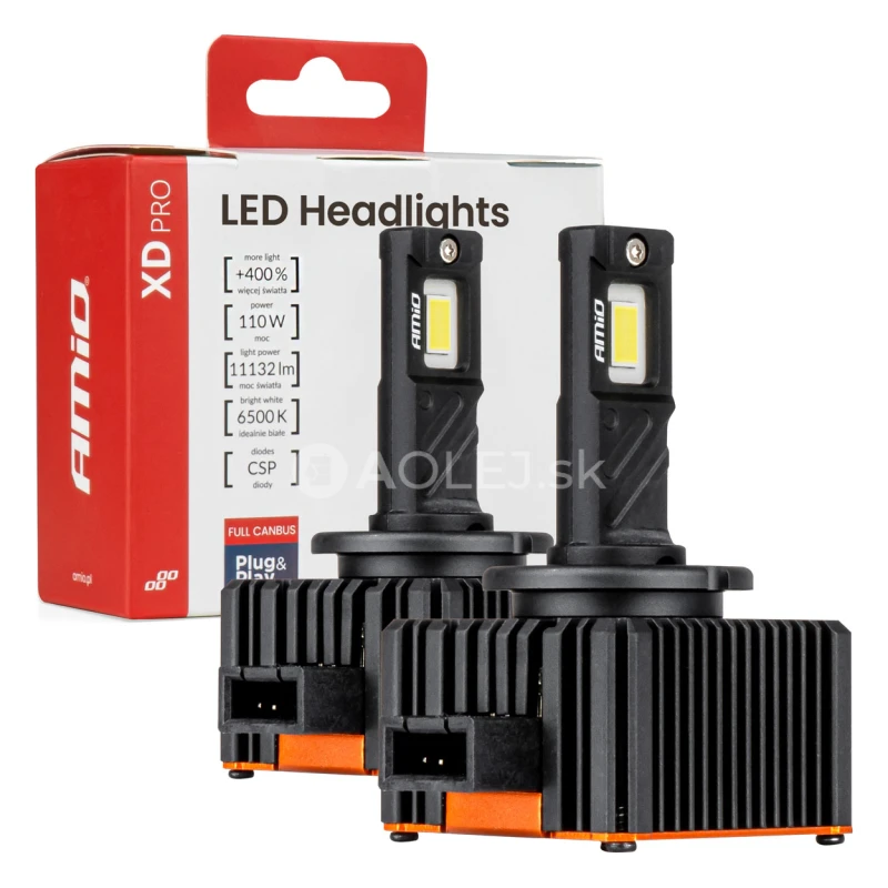 LED žiarovky hlavn&eacute;ho svietenia XD PRO D1S D1R FULL CANBUS AMiO-04679