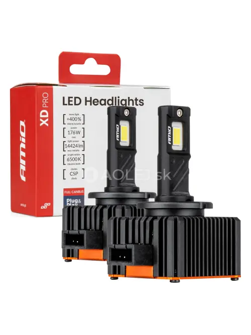 LED žiarovky hlavn&eacute;ho svietenia XD PRO D3S FULL CANBUS AMiO-04681