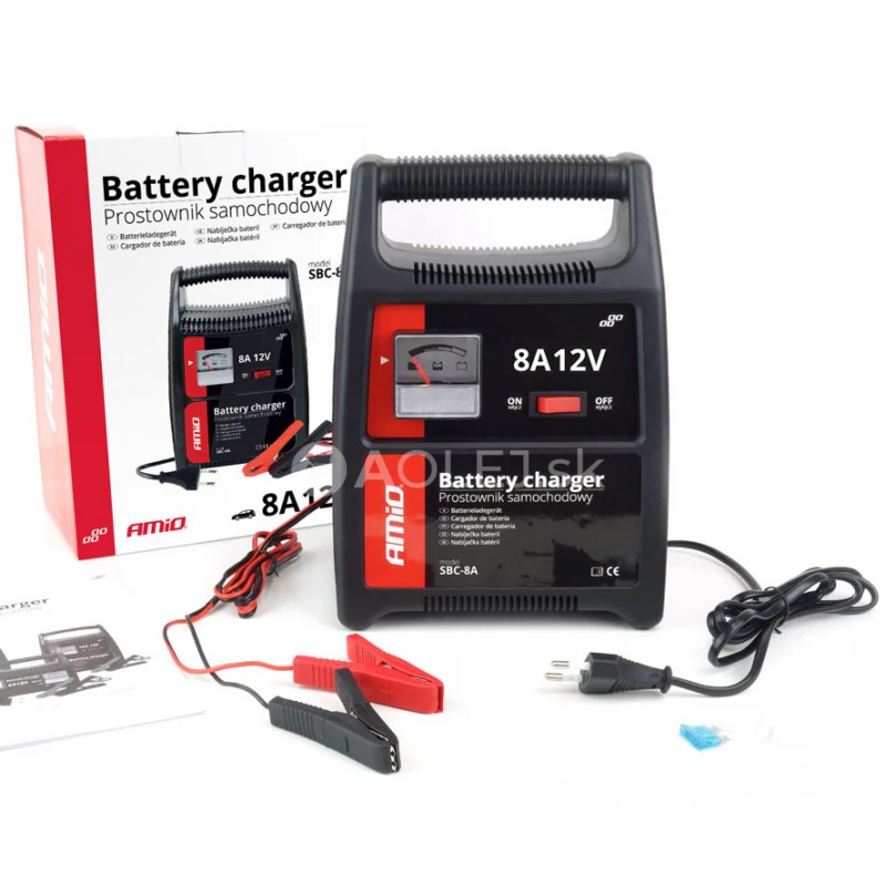 Amio Nab&iacute;jačka auto/moto bat&eacute;ri&iacute; 8A, 12V