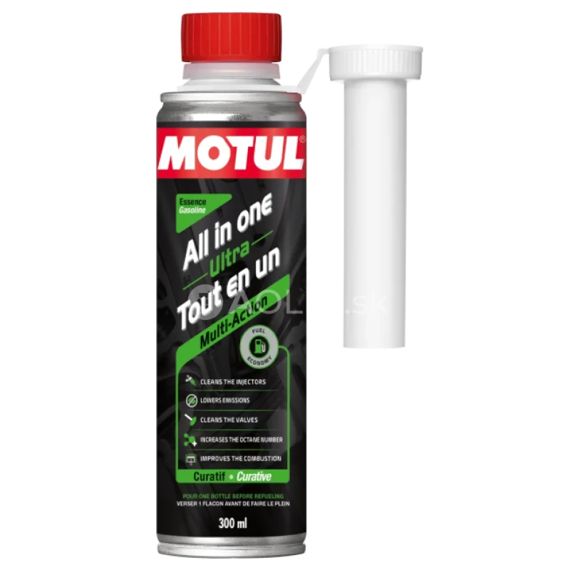 Motul All in One Ultra Gasoline - Viac&uacute;čelov&aacute; pr&iacute;sada do benz&iacute;nu 300ml