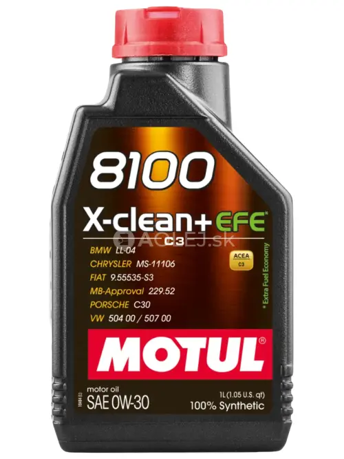 Motul 8100 X-Clean+ EFE 0W-30 1L