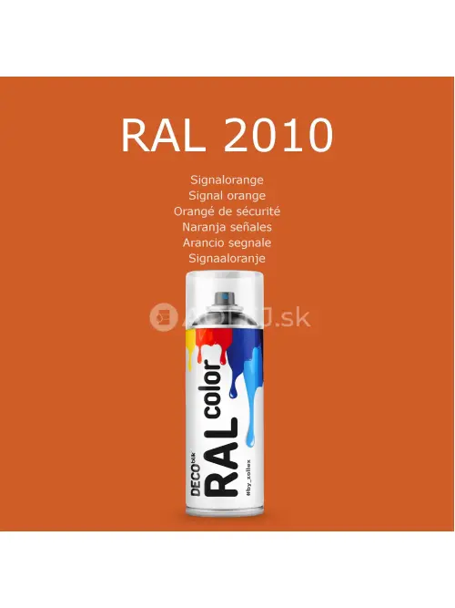 Zollex Deco Blik RAL 2010 Farba v spreji - sign&aacute;lna oranžov&aacute; 400ml