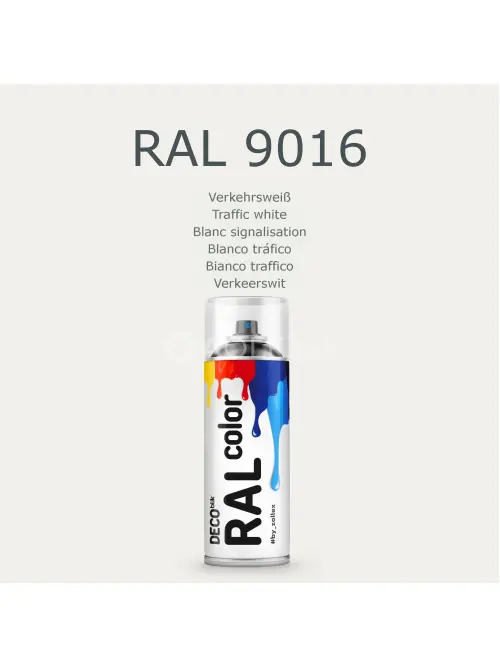 Zollex Deco Blik RAL 9016 Farba v spreji - biela 400ml