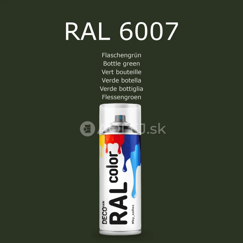 Zollex Deco Blik RAL 6007 Farba v spreji - zelen&aacute; 400ml