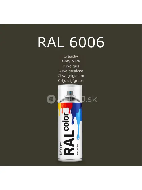 Zollex Deco Blik RAL  6006 Farba v spreji - olivov&aacute; &scaron;edozelen&aacute; 400ml 