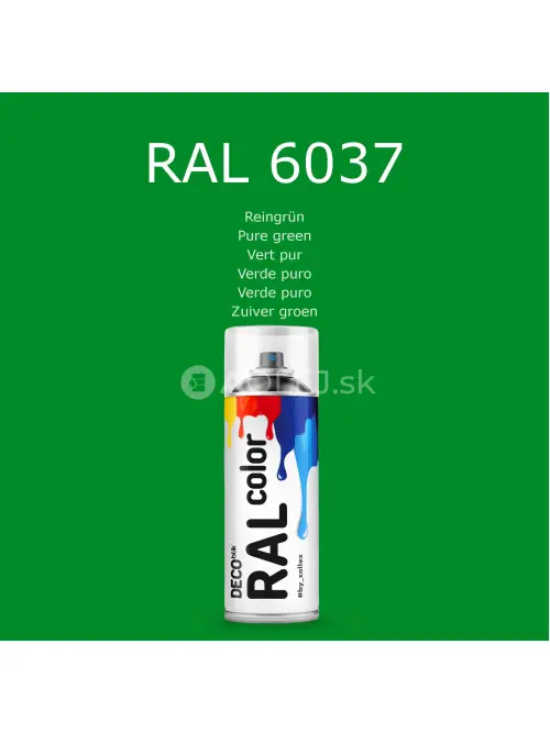 Zollex Deco Blik RAL 6037 Farba v spreji - čisto-zelen&aacute; 400ml 