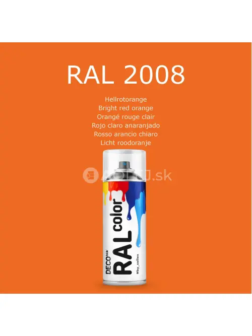 Zollex Deco Blik RAL 2008 Farba v spreji - červenooranžov&aacute; 400ml 